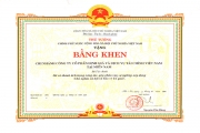 Bằng khen Thủ tướng Chính phủ - Chi nhánh VVFC Miền Nam